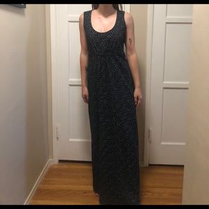 Dark blue patterned maxi dress!!